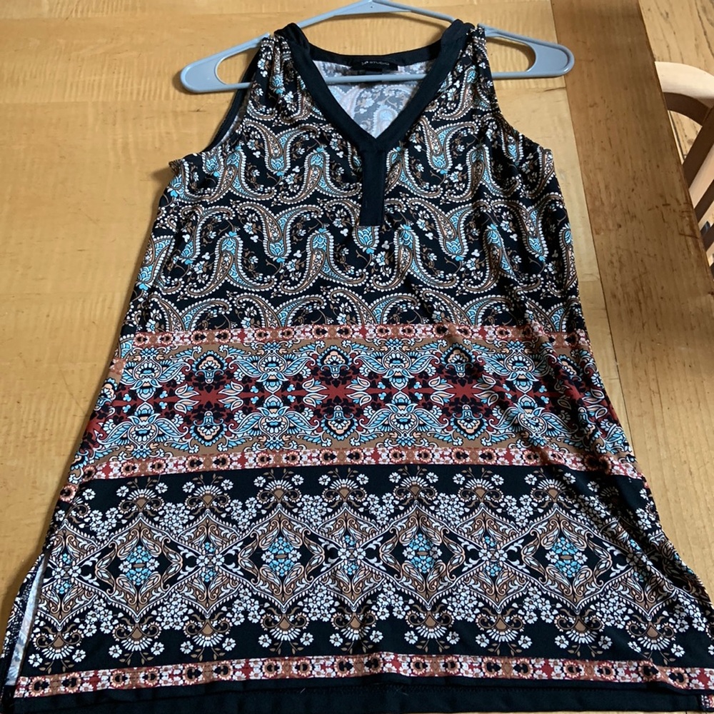 AB Studio blouse/mini dress sized small but could be worn as a medium
